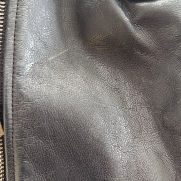 Saturdays by Kate Spade Leather Biker Vest szL - Picture 10 of 11